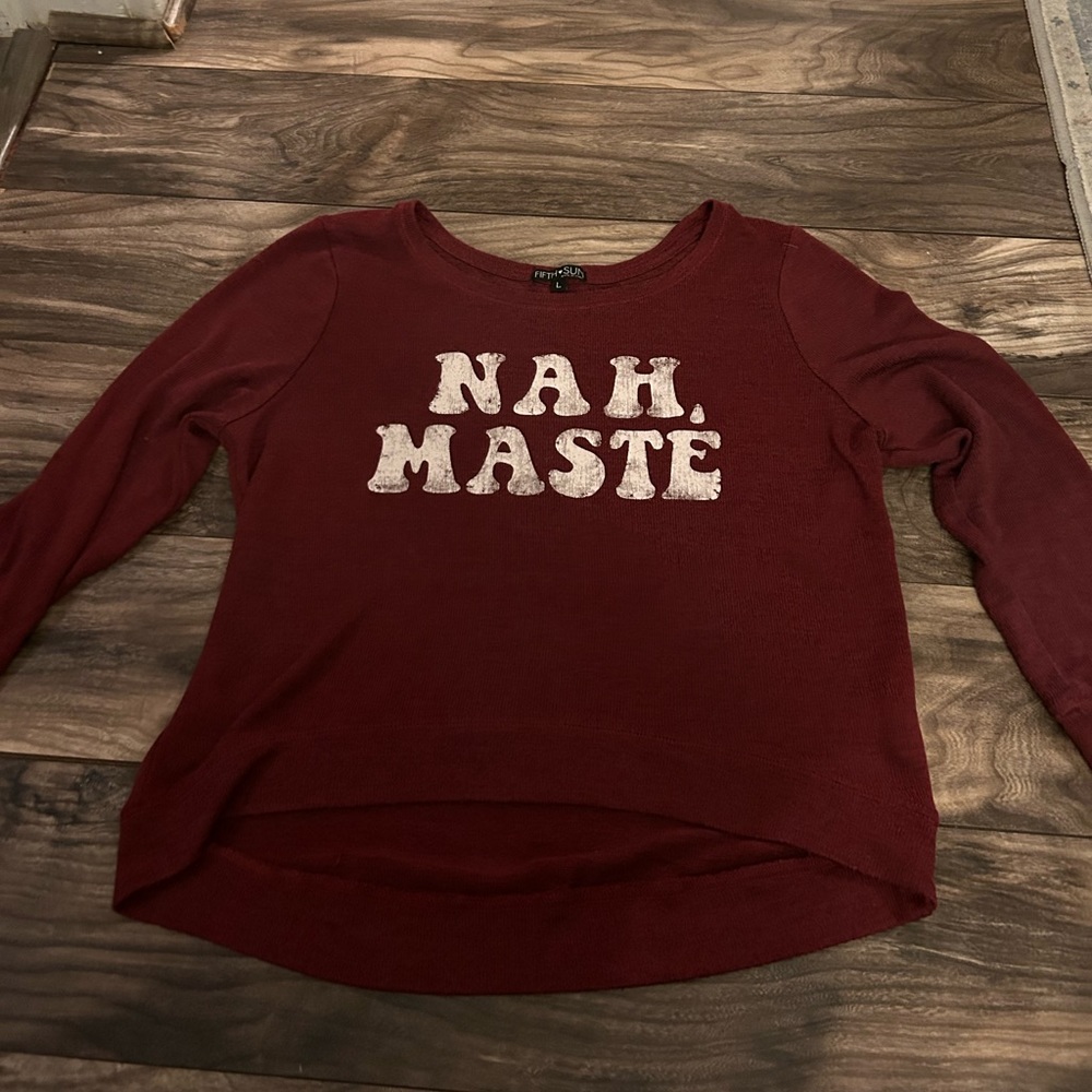 Nah‎ Maste Sweater Women’s Large - Fifth Sun